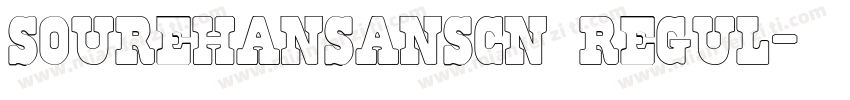 sourehansanscn regul字体转换